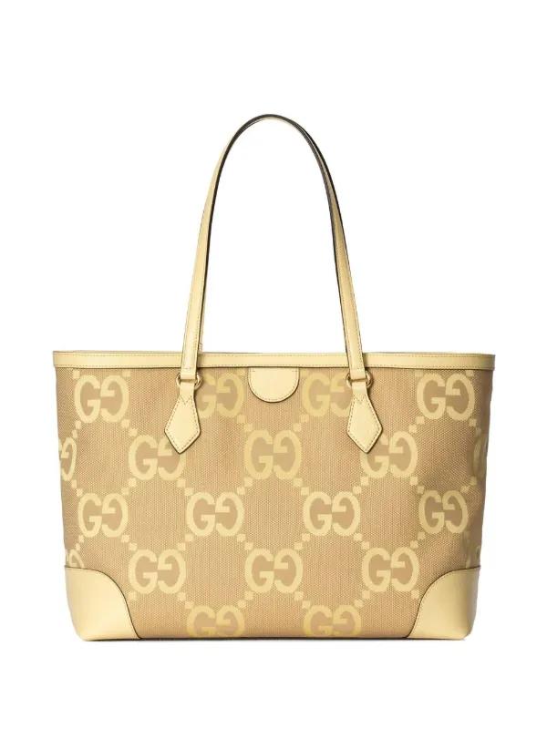 Gucci medium Ophidia tote bag women Leather Canvas One Size Yellow