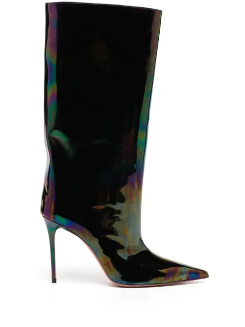 Amina Muaddi Fiona 90mm pointed-toe boots