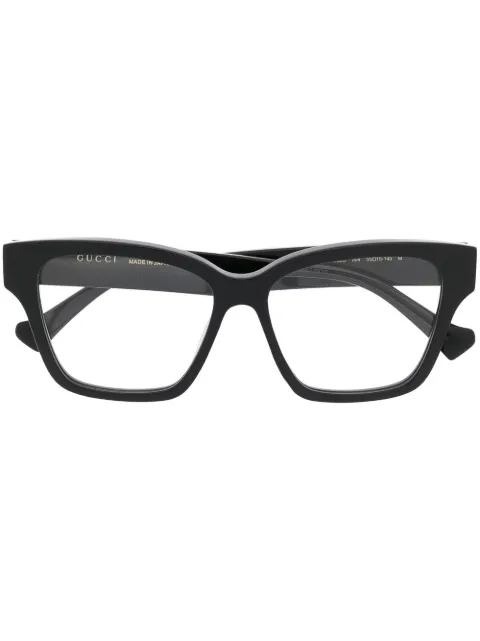 Gucci Eyewear wayfarer GG stripe-detail glasses
