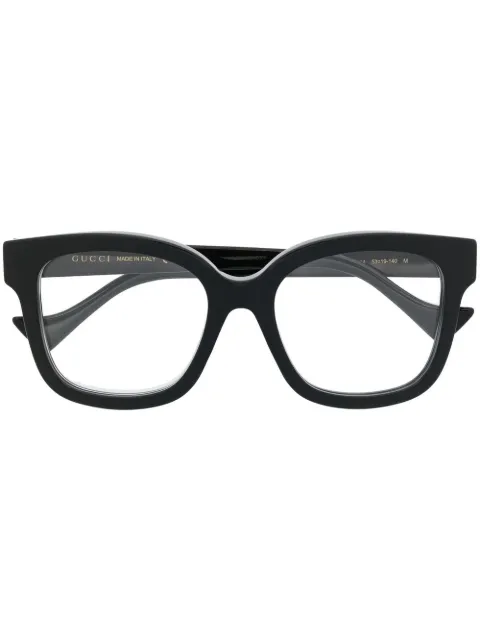 Gucci Eyewear lentes con armazón cuadrada