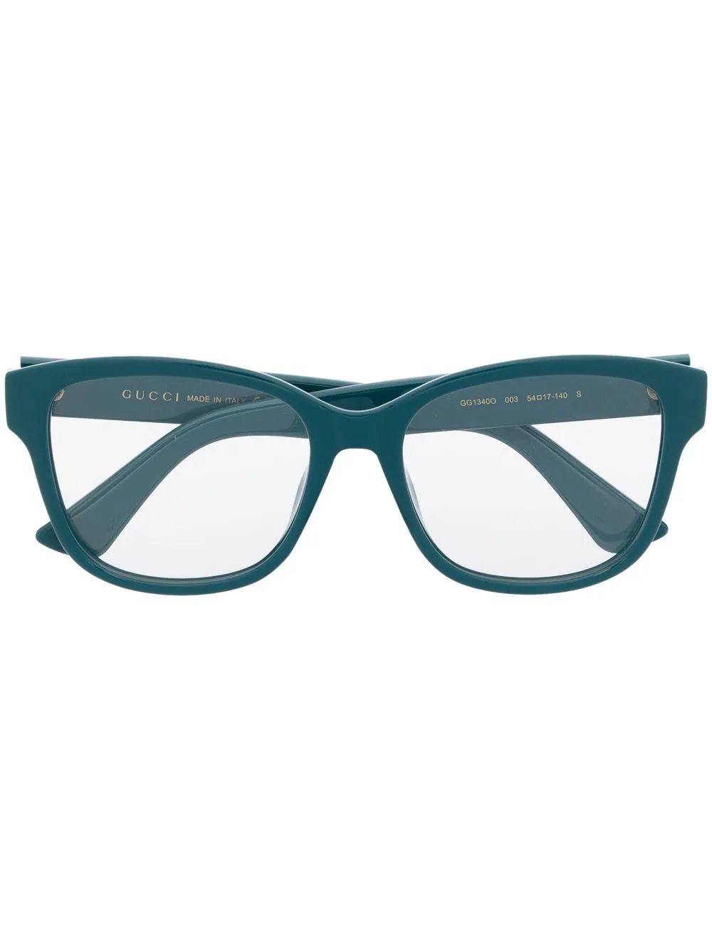 Gucci Eyewear logo标牌细节眼镜 | 蓝色 | Image 1