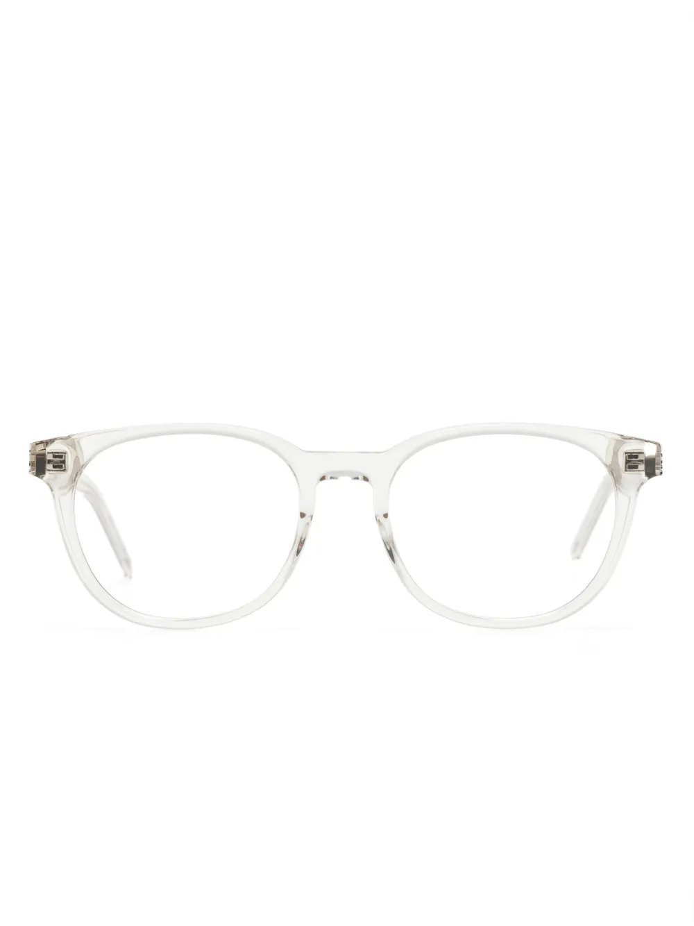Saint Laurent Transparent-frame Design Glasses In Neutrals
