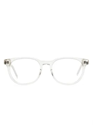 Saint Laurent Eyewear Transparent Glasses | Grey | FARFETCH display picture 1