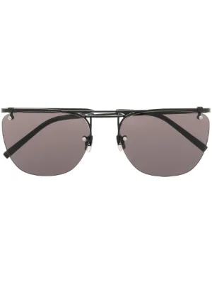 Gentle Monster Queen 01 logo-plaque Sunglasses | Black | FARFETCH