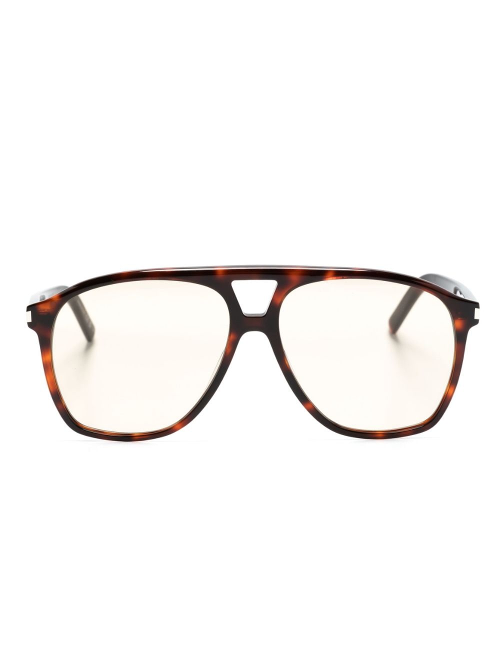 Saint Laurent Eyewear oversize-frame sunglasses - Brown