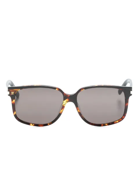 Saint Laurent Eyewear tortoiseshell-effect tinted sunglasses