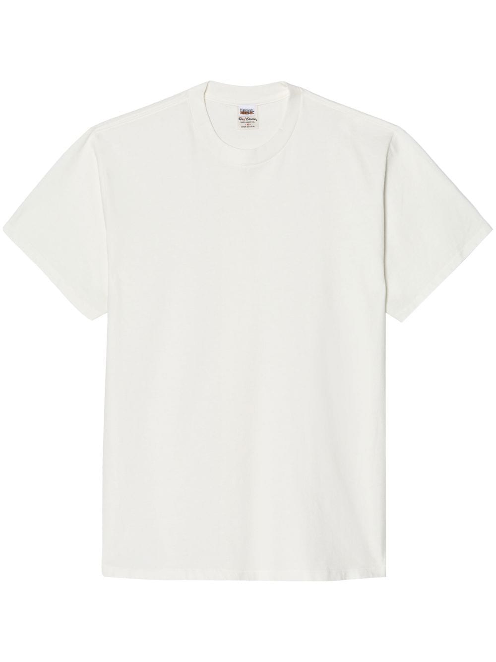 Re/done Loose-fit Crew Neck T-shirt In Weiss
