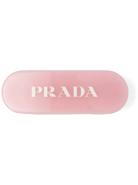 Prada hårspænde med logotryk