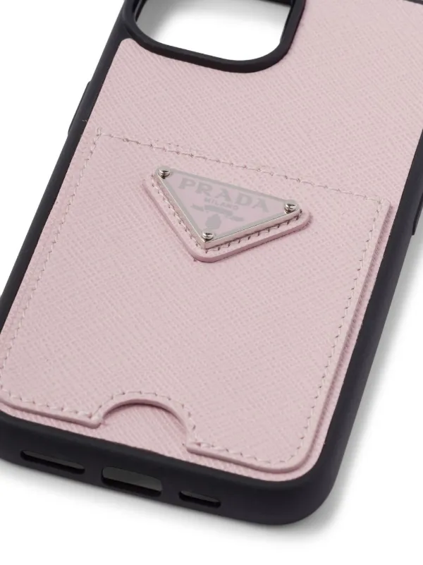 Prada Saffiano Leather iPhone 14 Max Case - Farfetch