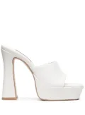 Senso Tillee leather platform mules - White