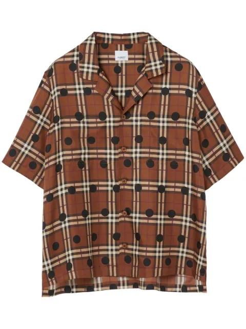 Burberry Vintage Check pyjama silk shirt