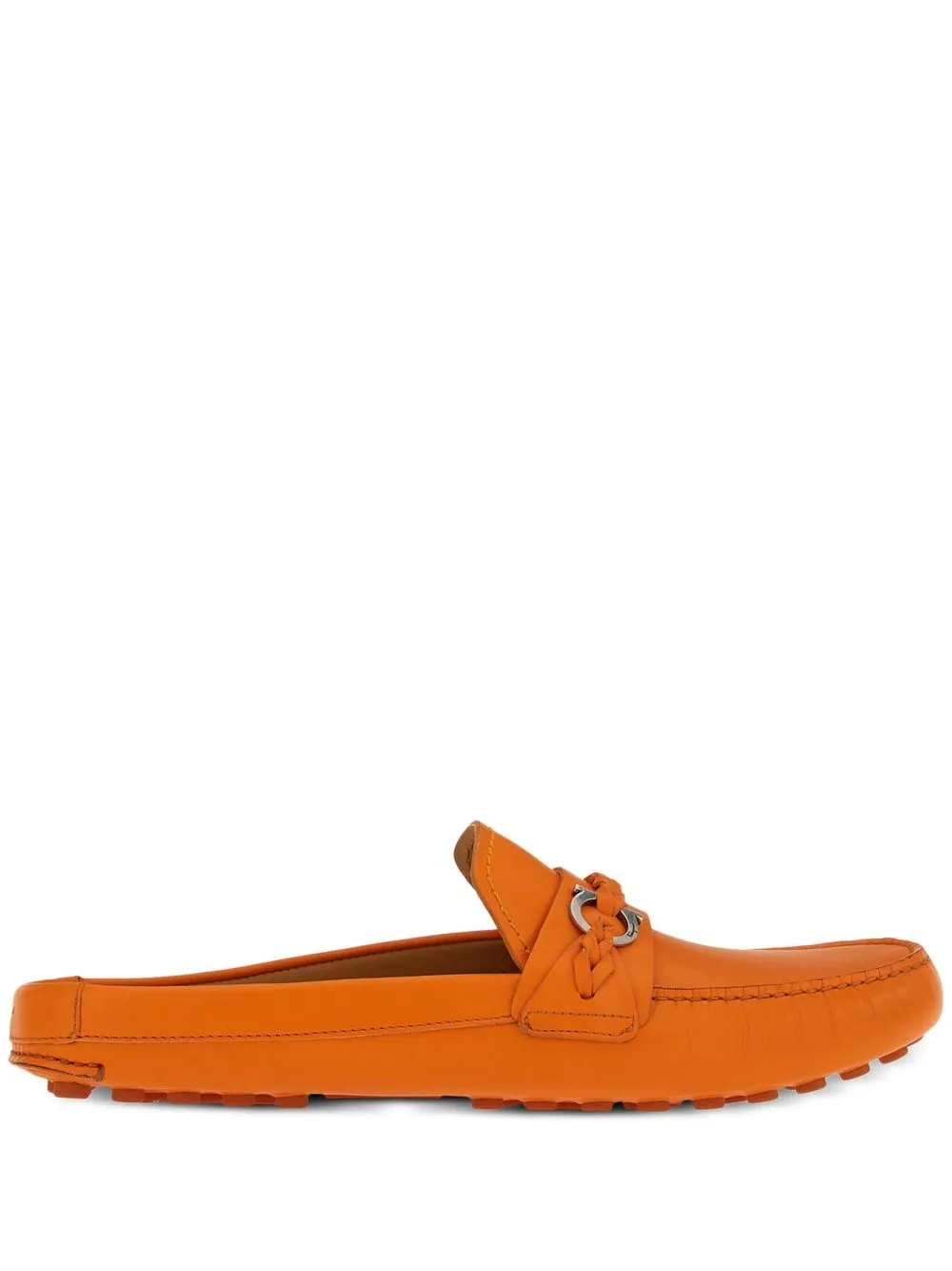 Ferragamo Gancini leren muiltjes Oranje