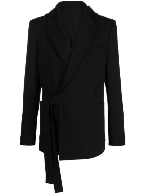 Balmain tie-fastening hooded jacket Men