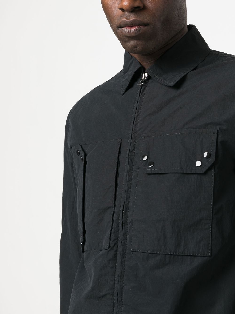 Ten C patch detail Shirt Jacket Farfetch