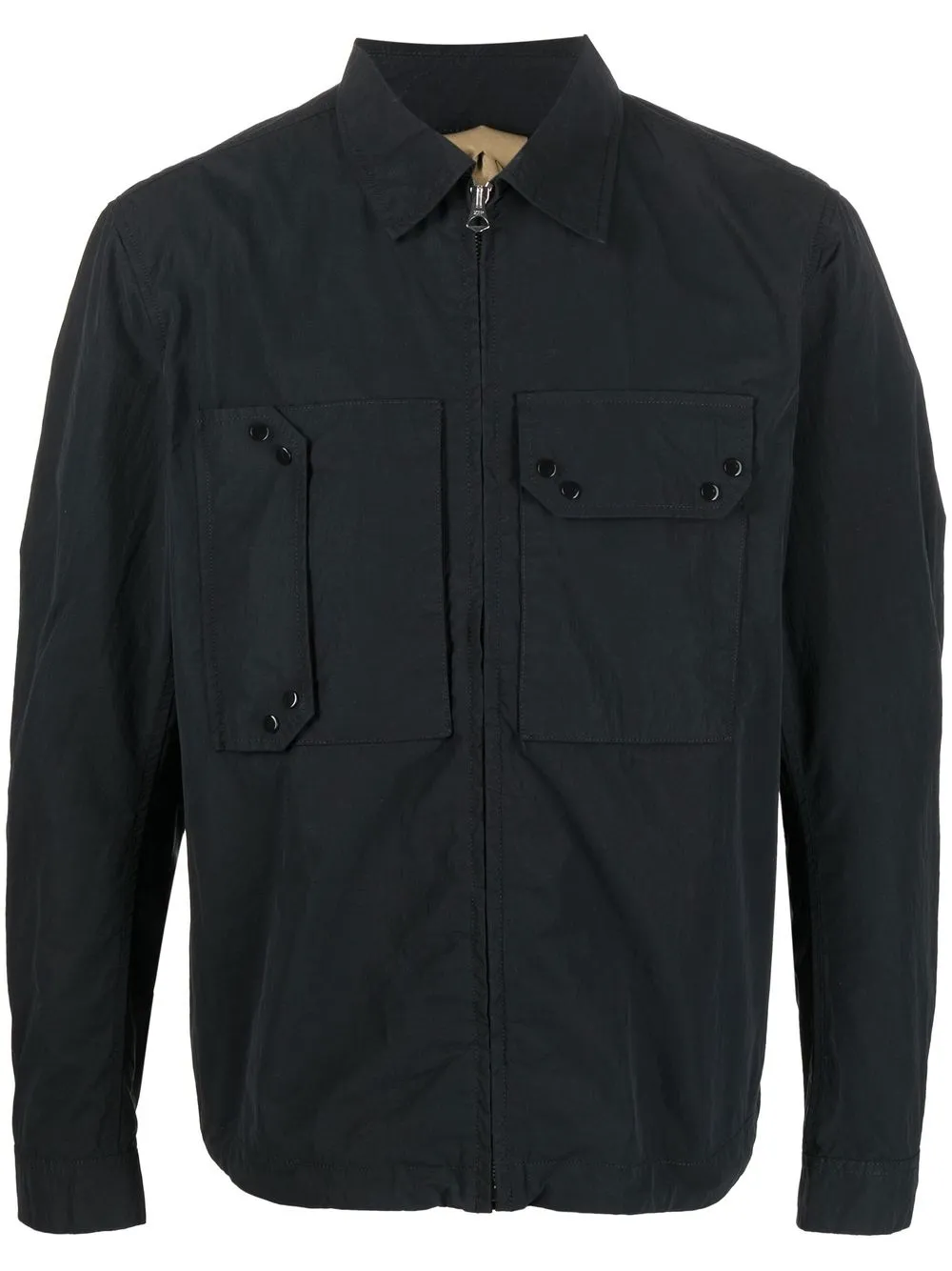 

Ten C patch-detail shirt jacket - Black