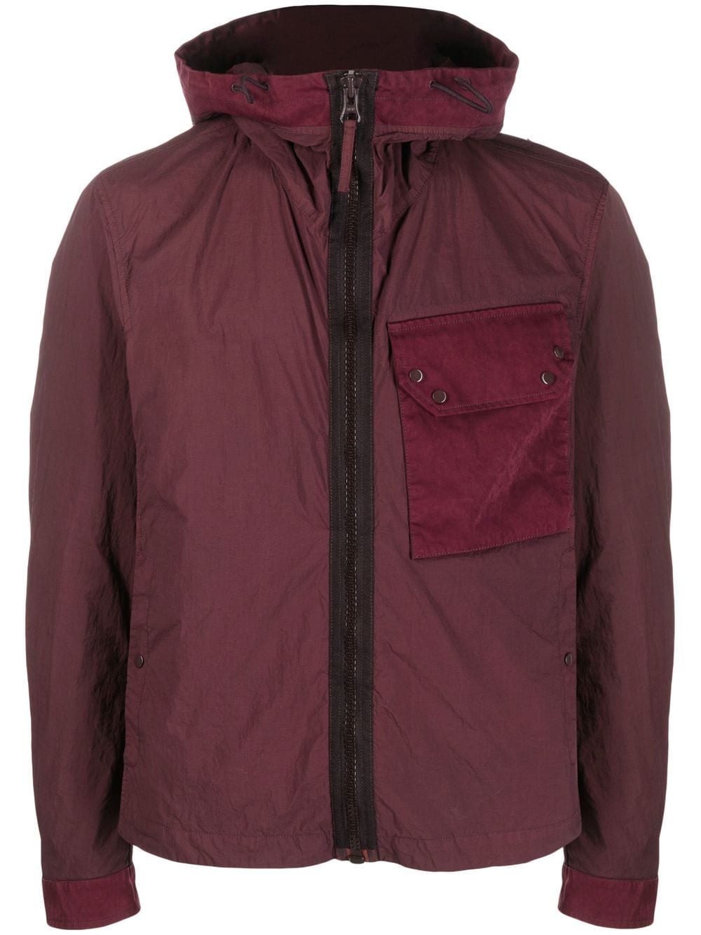 Shop Ten C Detachable Hood-detail Lightweight Cotton Jacket In Rot