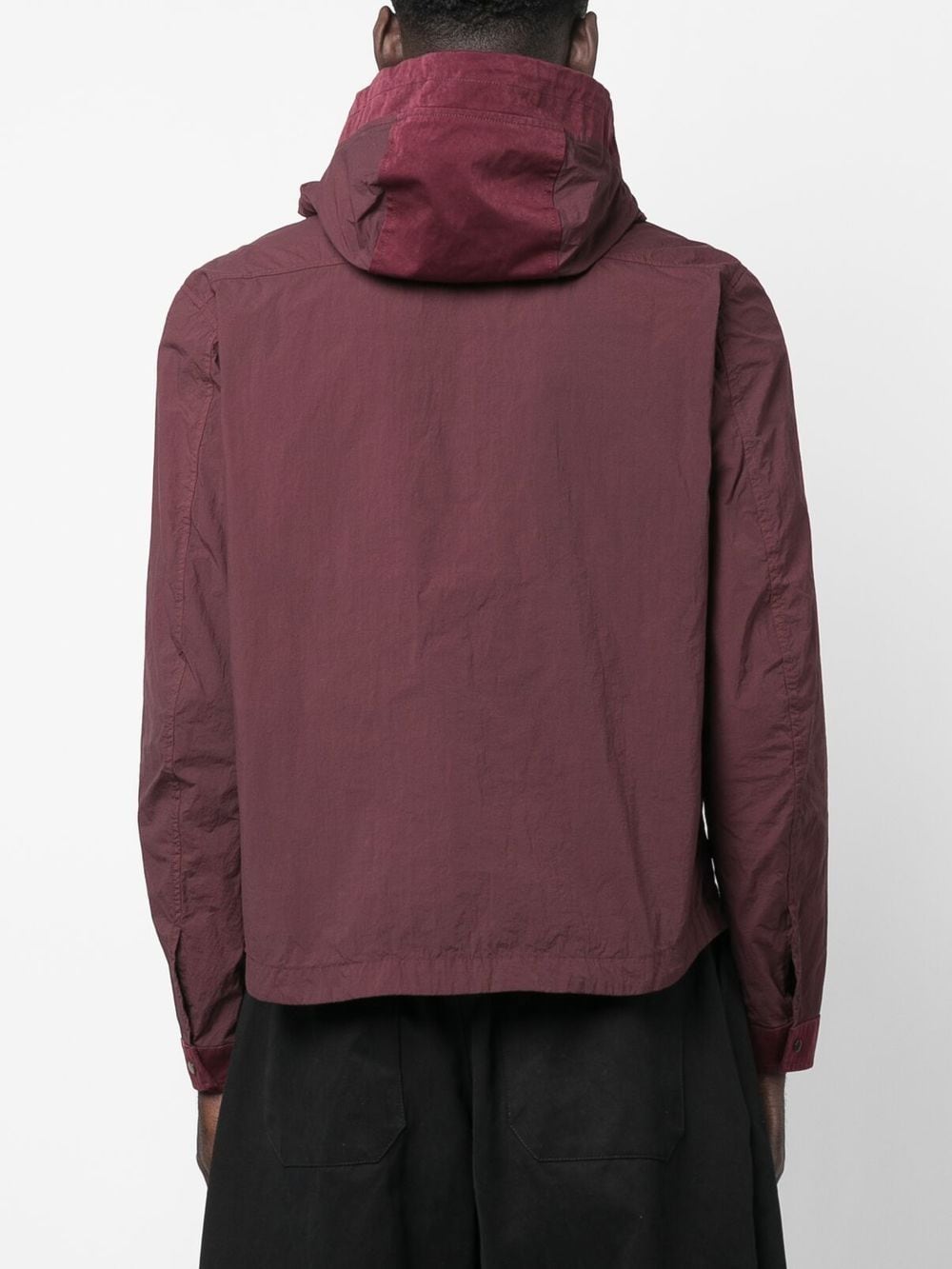 Shop Ten C Detachable Hood-detail Lightweight Cotton Jacket In Rot