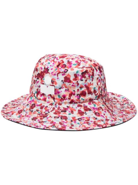 ISABEL MARANT logo-print drawstring bucket hat Women