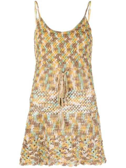 AKOIA SWIM Multicolour crochet minidress