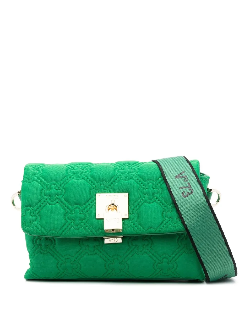 

V°73 embossed-monogram shoulder bag - Green