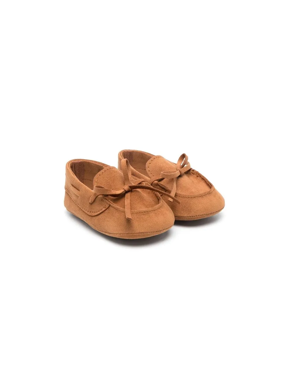 

Colorichiari bow-detail suede loafers - Brown