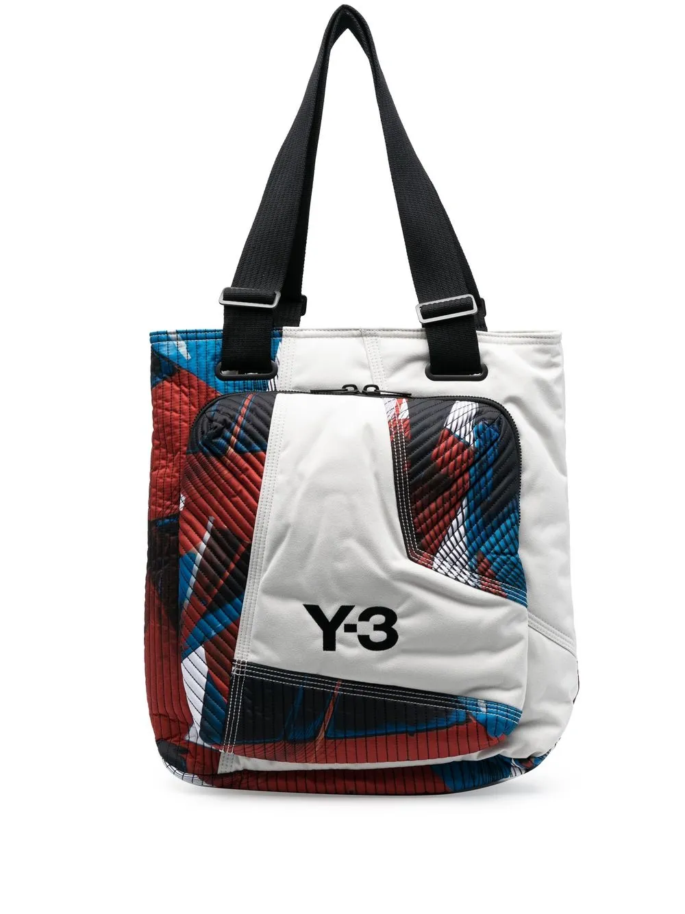 

Y-3 logo-print tote bag - Neutrals