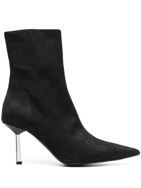 MISBHV monogram pointed-toe boots