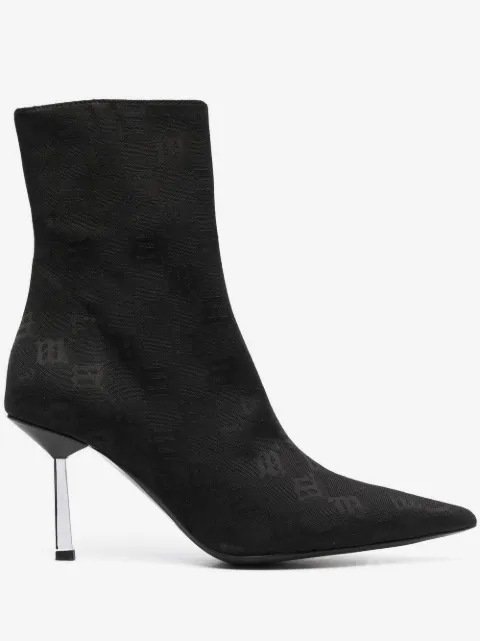 MISBHV botas con puntera en punta y monograma