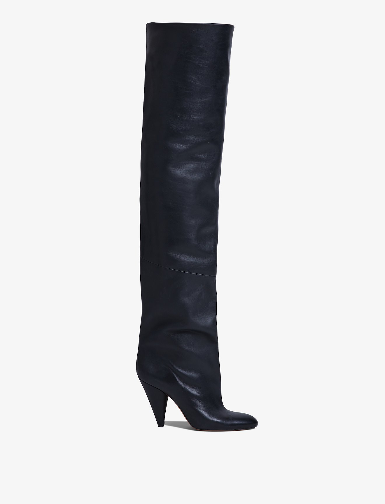 Cone Slouch Over The Knee Boots #1