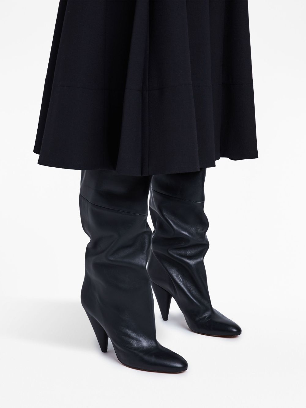 Proenza Schouler Cone Slouch Over The Knee 100mm leather boots Women