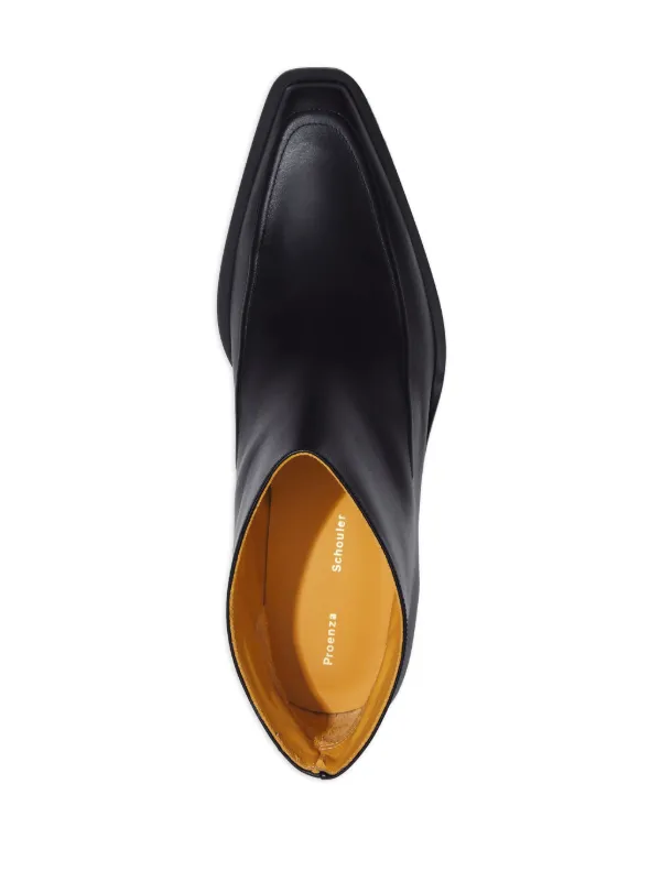Proenza Schouler Bronco Leather Ankle Boots | Black | FARFETCH