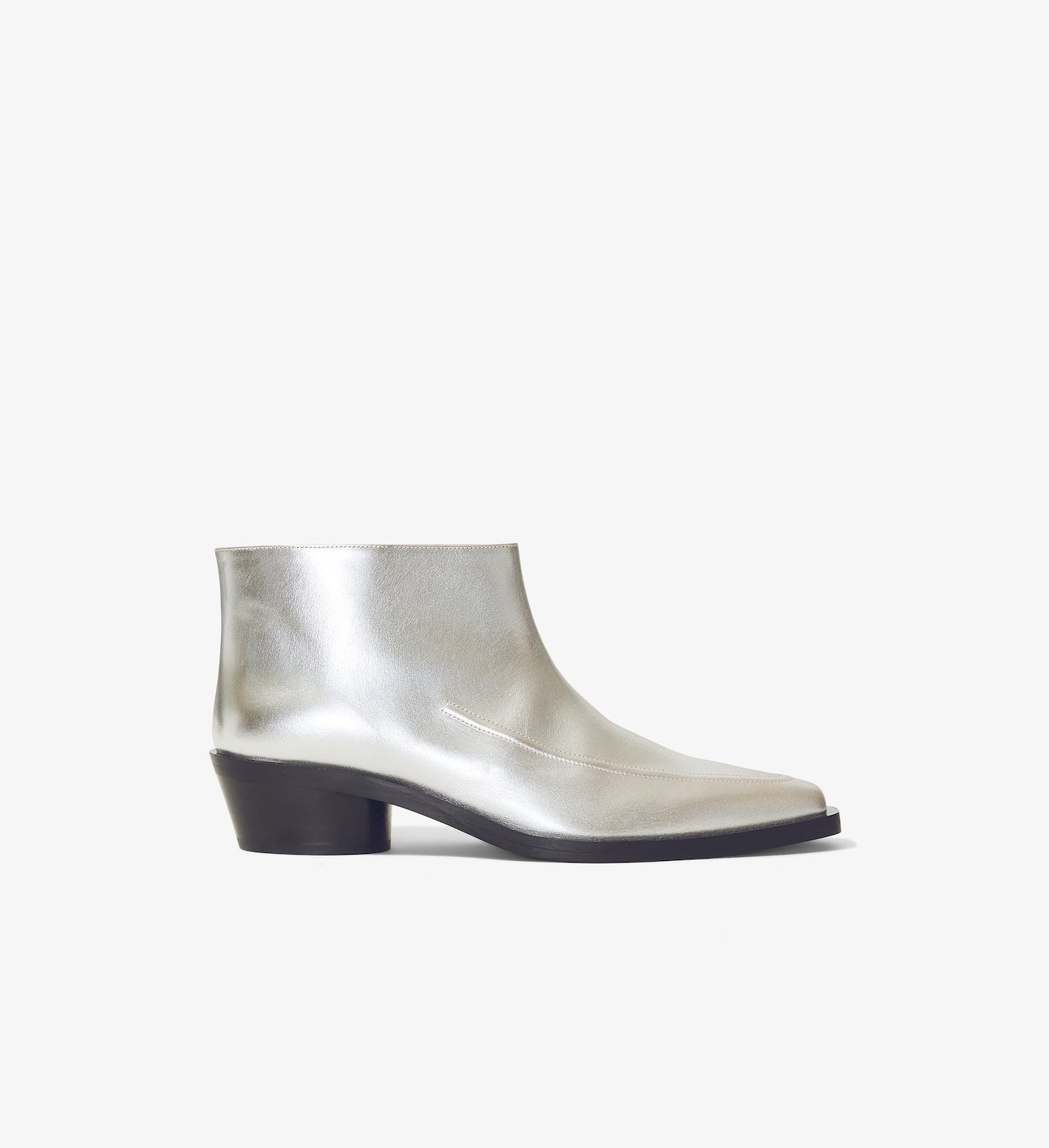 Metallic Bronco Ankle Boots