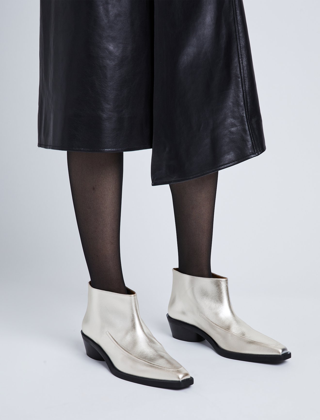 Metallic Bronco Ankle Boots #4