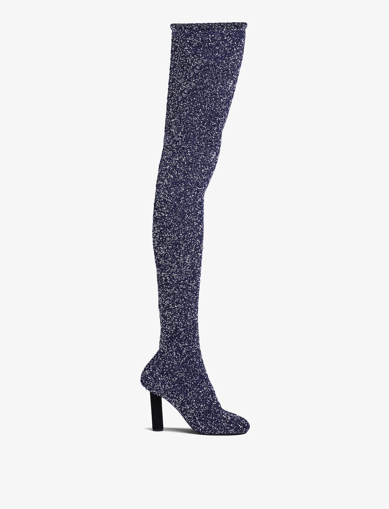 Glint Over The Knee Knit Boots #1