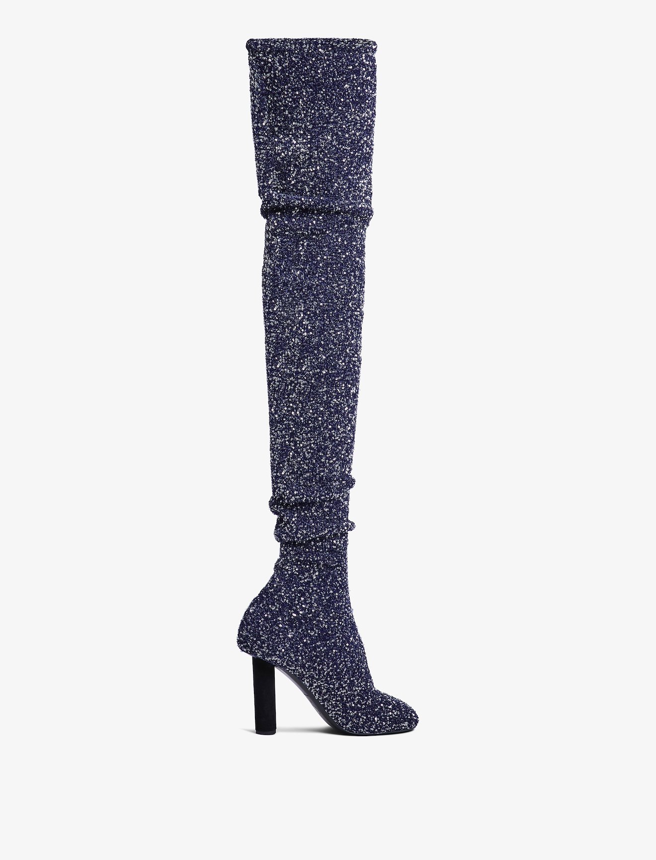 Glint Over The Knee Knit Boots #3