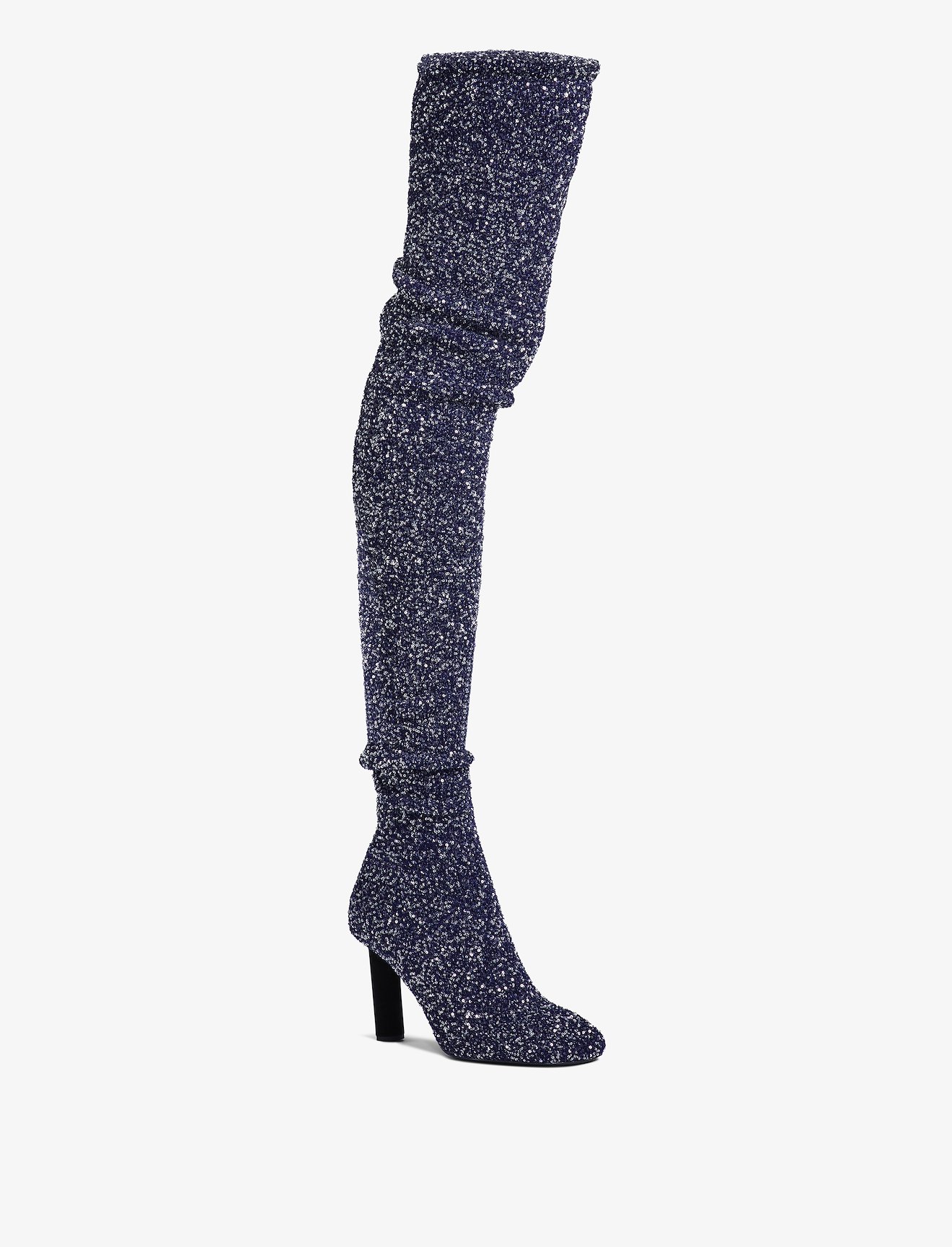 Glint Over The Knee Knit Boots #2
