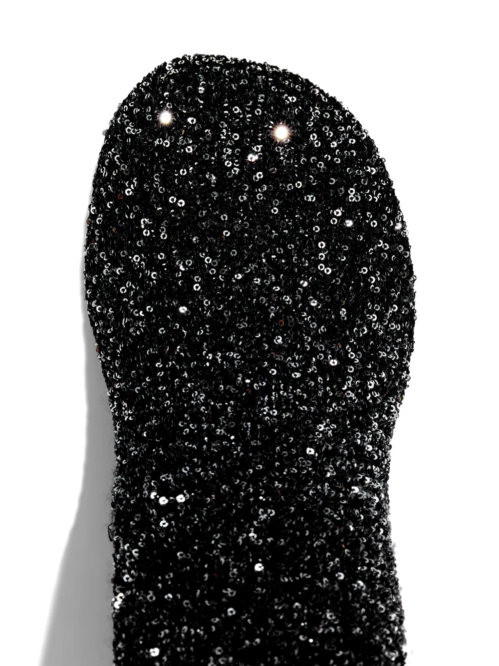 Proenza Schouler Glint 100mm sequin-embellished knitted botos Black