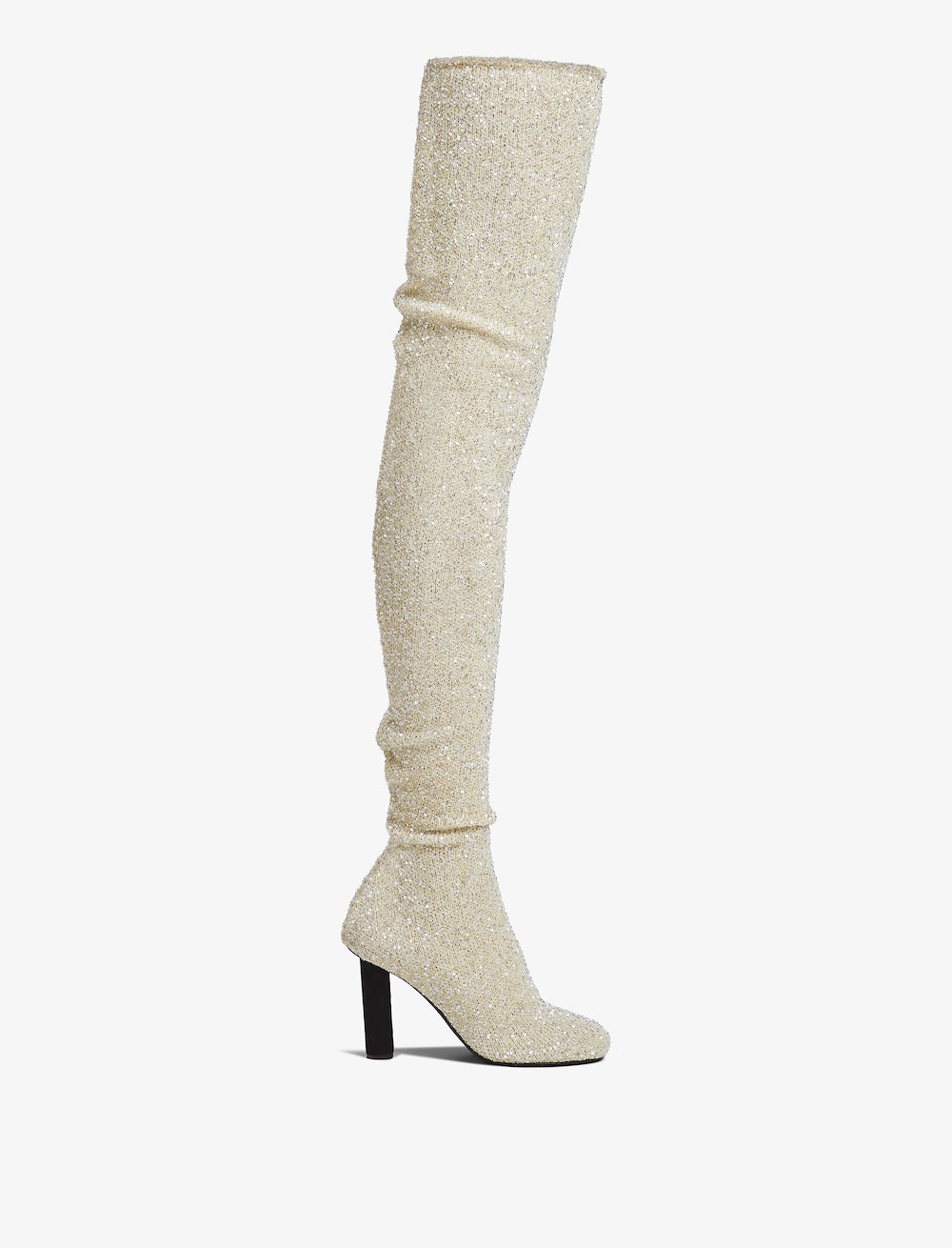 Glint Over The Knee Knit Boots