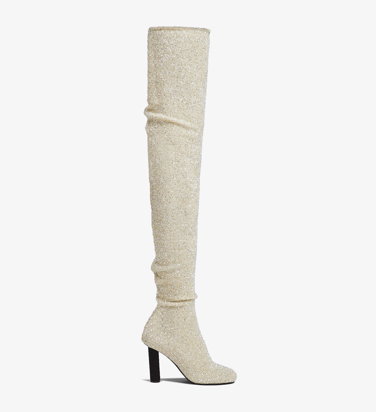 Glint Over The Knee Knit Boots