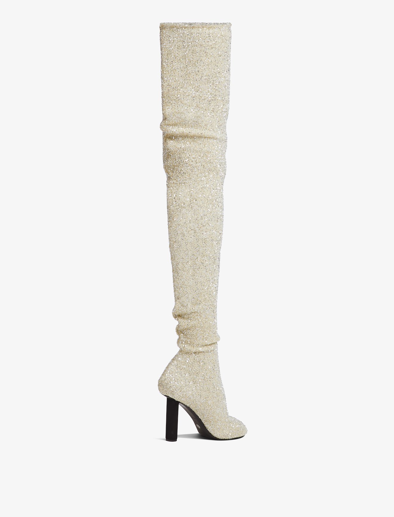 Glint Over The Knee Knit Boots #2