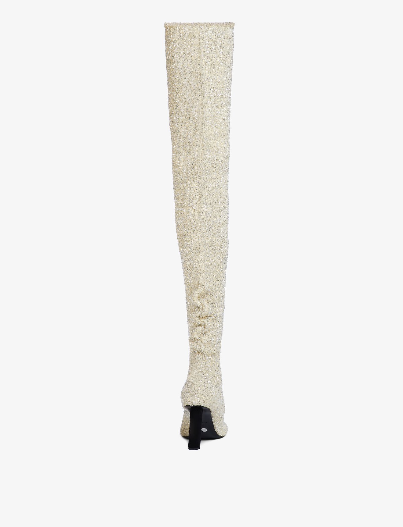Glint Over The Knee Knit Boots #4
