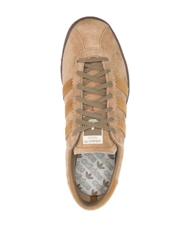 maravilloso Napier extremadamente Adidas Tobacco 3-stripes Leather Sneakers - Farfetch