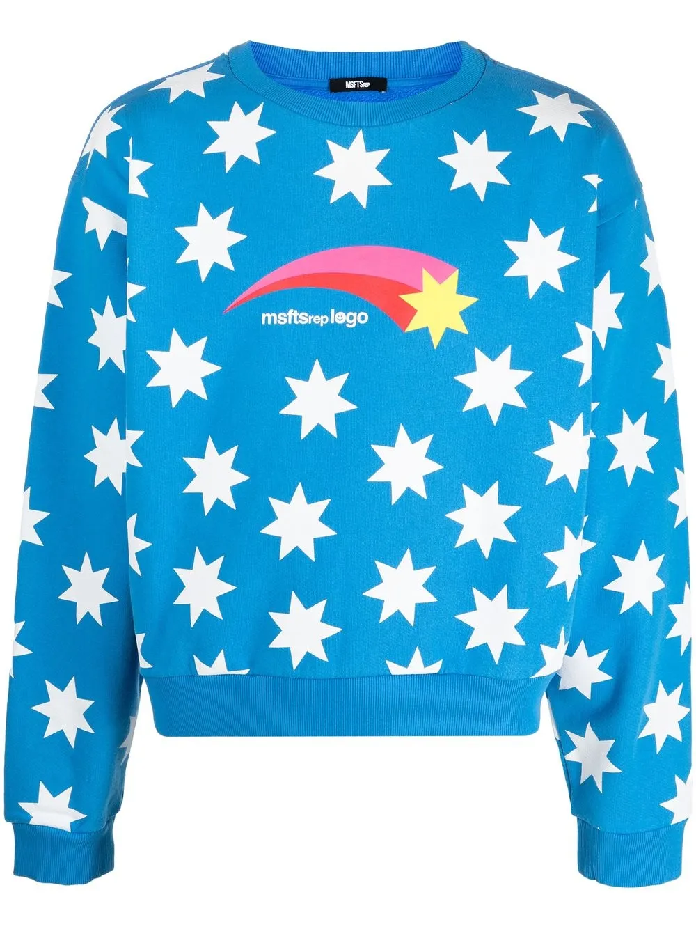 

MSFTSrep all-over graphic print sweatshirt - Blue