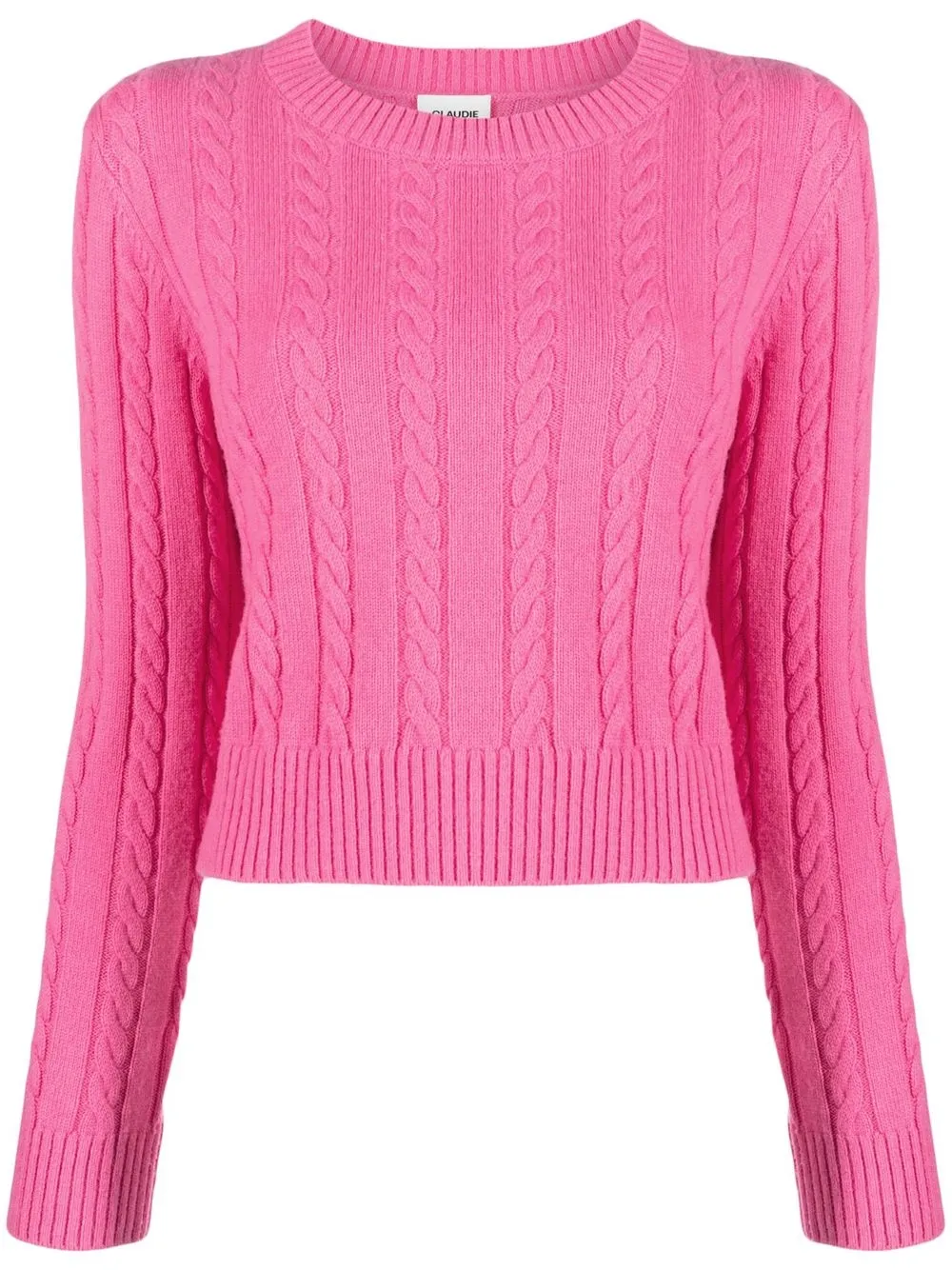 Claudie Pierlot long-sleeve cable-knit jumper
