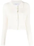 Claudie Pierlot mottled piped-trim cardigan - Neutrals