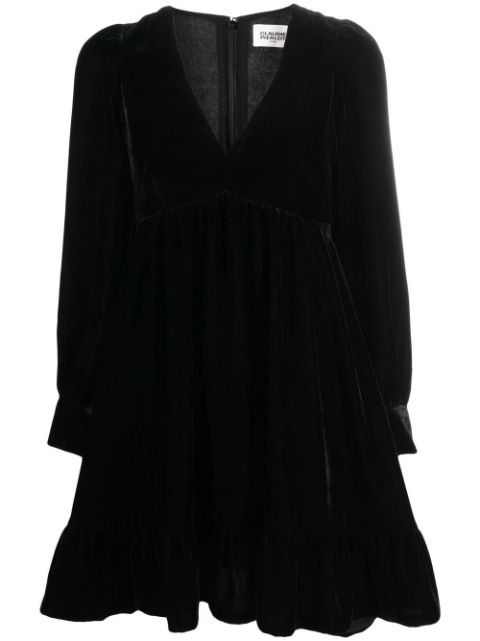 Claudie Pierlot Black velvet short dress