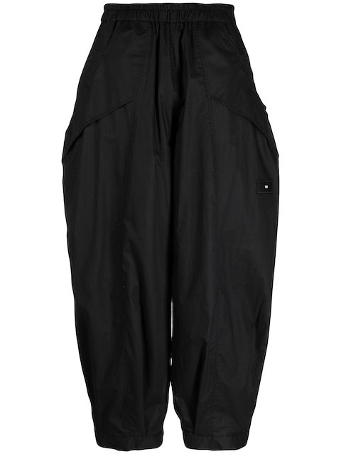 Y-3 cropped wide-leg trousers