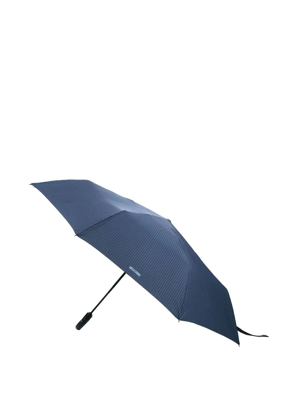 Moschino Pinstripe Print Umbrella In Blue