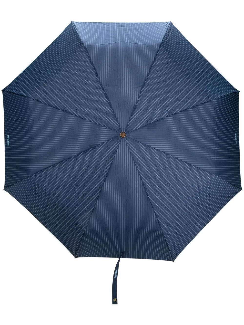 Moschino pinstripe print umbrella | Blue | Image 1