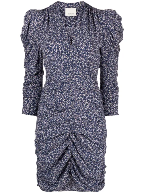 Robe courte Celina à fleurs - ISABEL MARANT - Modalova